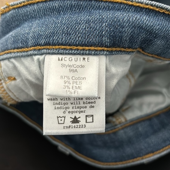 MCGUIRE Raw Hem Light Blue Jeans Size 28 - Picture 5 of 8